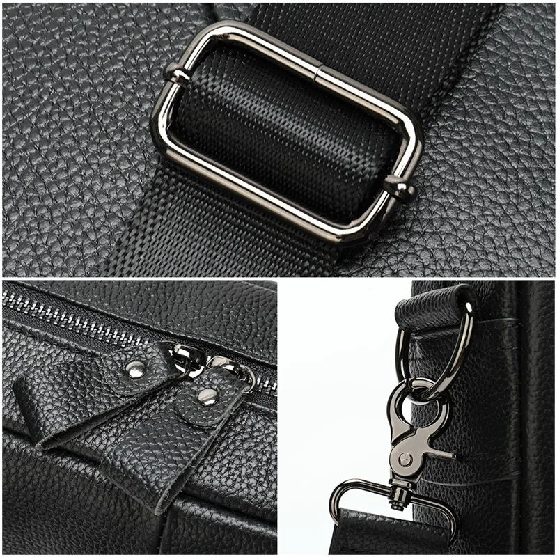 men's briefcase bag men's genuine leather laptop bag for men porte document office bags for men business handbags 7001