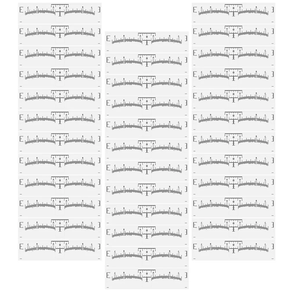 100 Stuks Wegwerp Stencil Kit Meten Wenkbrauw Heerser Voor Vrouwen Brow Shaping Tool Positionering Wenkbrauw Lijn Makeup Tools Tattoo