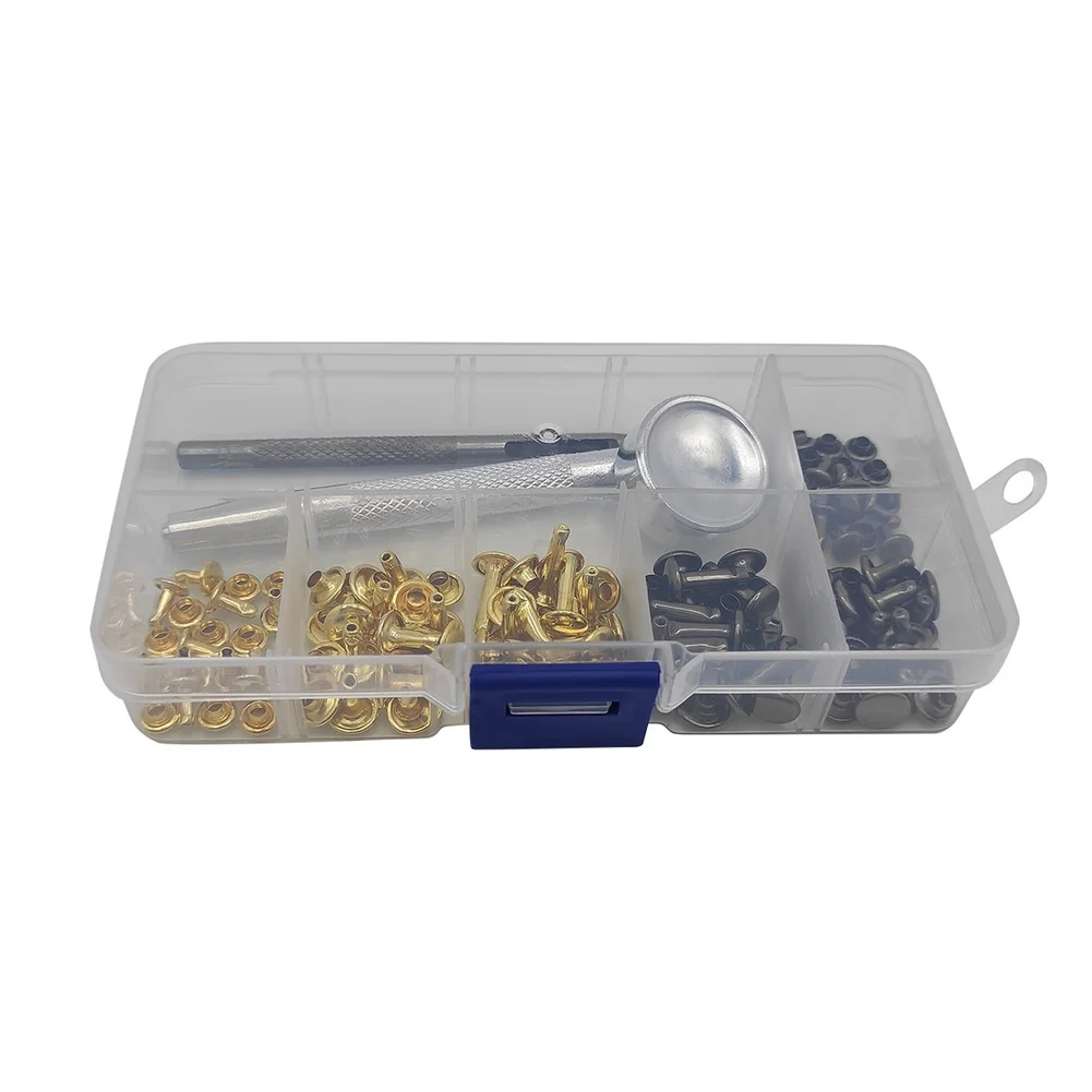 For DIY Projects Jeans Rivets Variety Of Rivet Sizes Rivet Installation Kit Dual-sided Design Includes Installation Tool