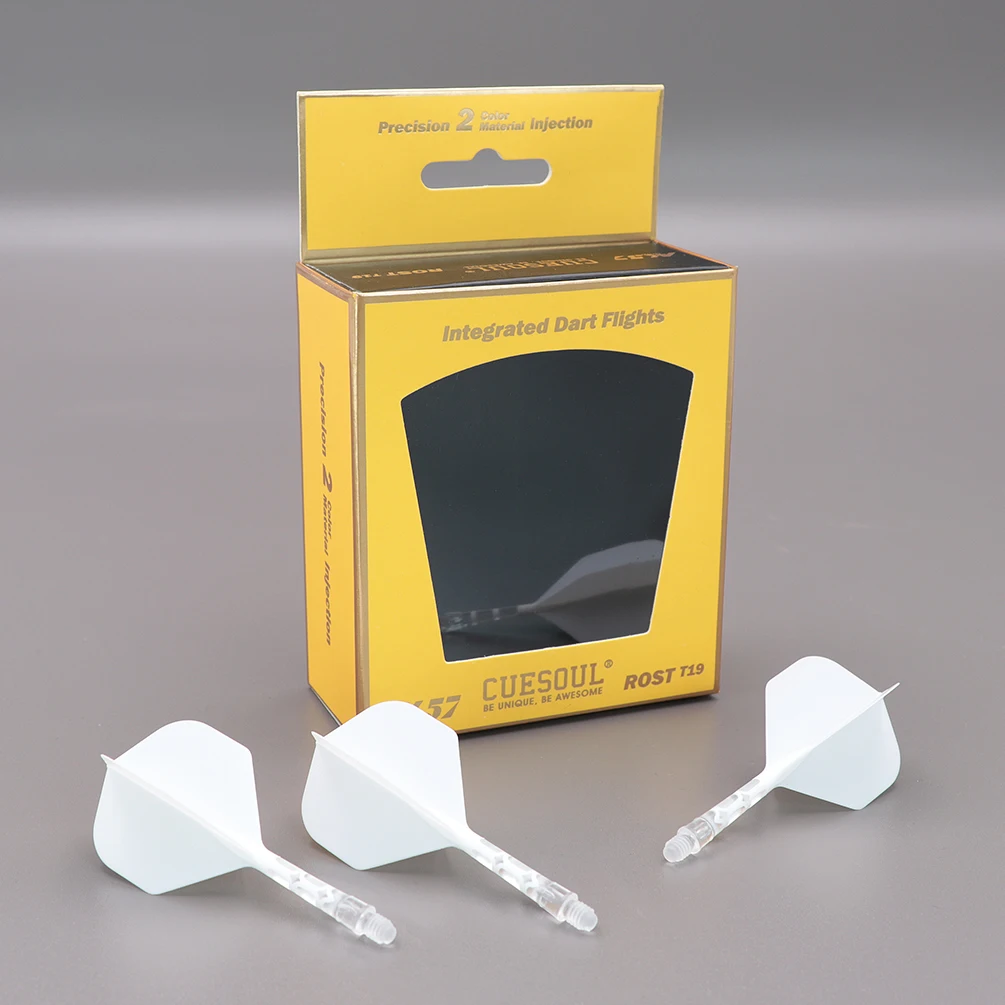 

CUESOUL ROST T19 Integrated Dart Shaft and Flight Small Standard Shape-White