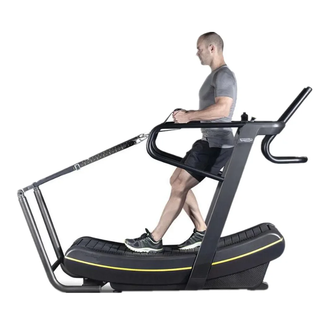 

Manual Mechanical Crawler Treadmill With TV Commercial Gym Running Machine
