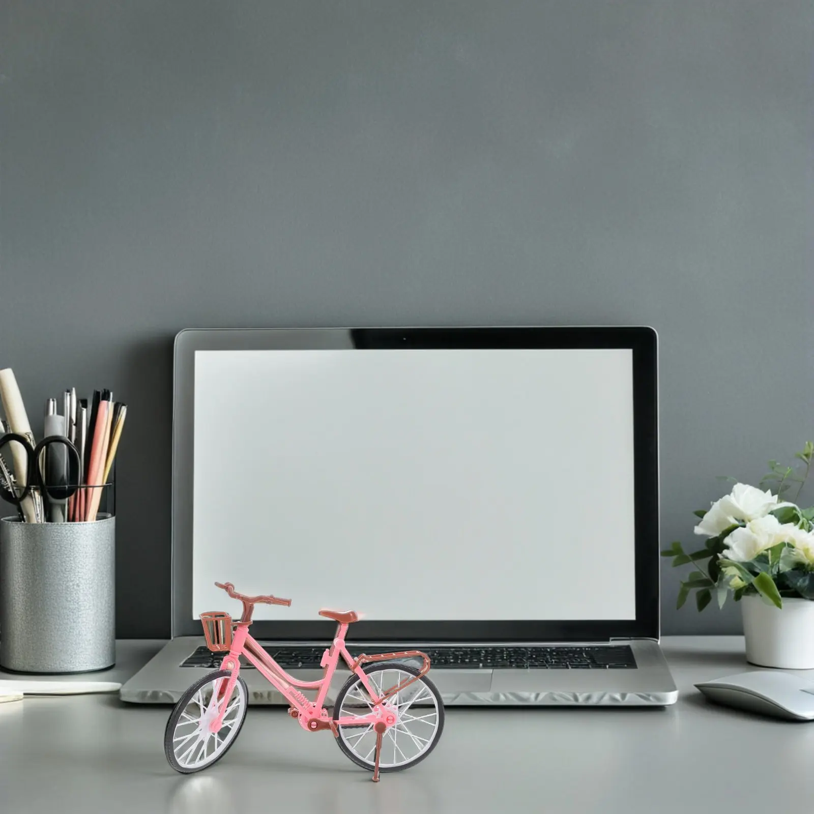 

2Pcs Bike Decoration for Room Creative Plastic Desktop Ornament Chic Stylish Home Office Adornment Decorative Photo Prop Gift