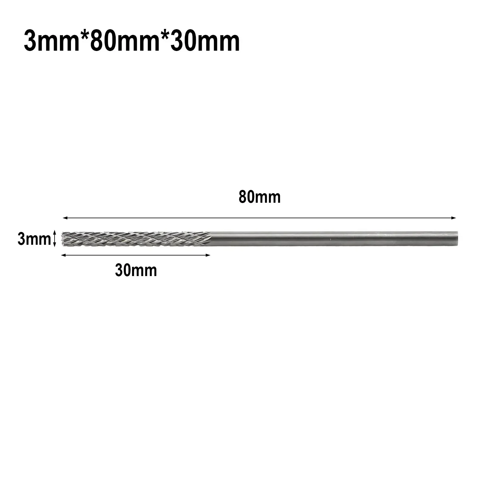 1 ชิ้น 3 มิลลิเมตร Shank ทังสเตนวาดคาร์ไบด์ Burs สําหรับ Dremel เครื่องมือเครื่องตัด Burr Cut Rotary Power เครื่องมืออุปกรณ์เสริม
