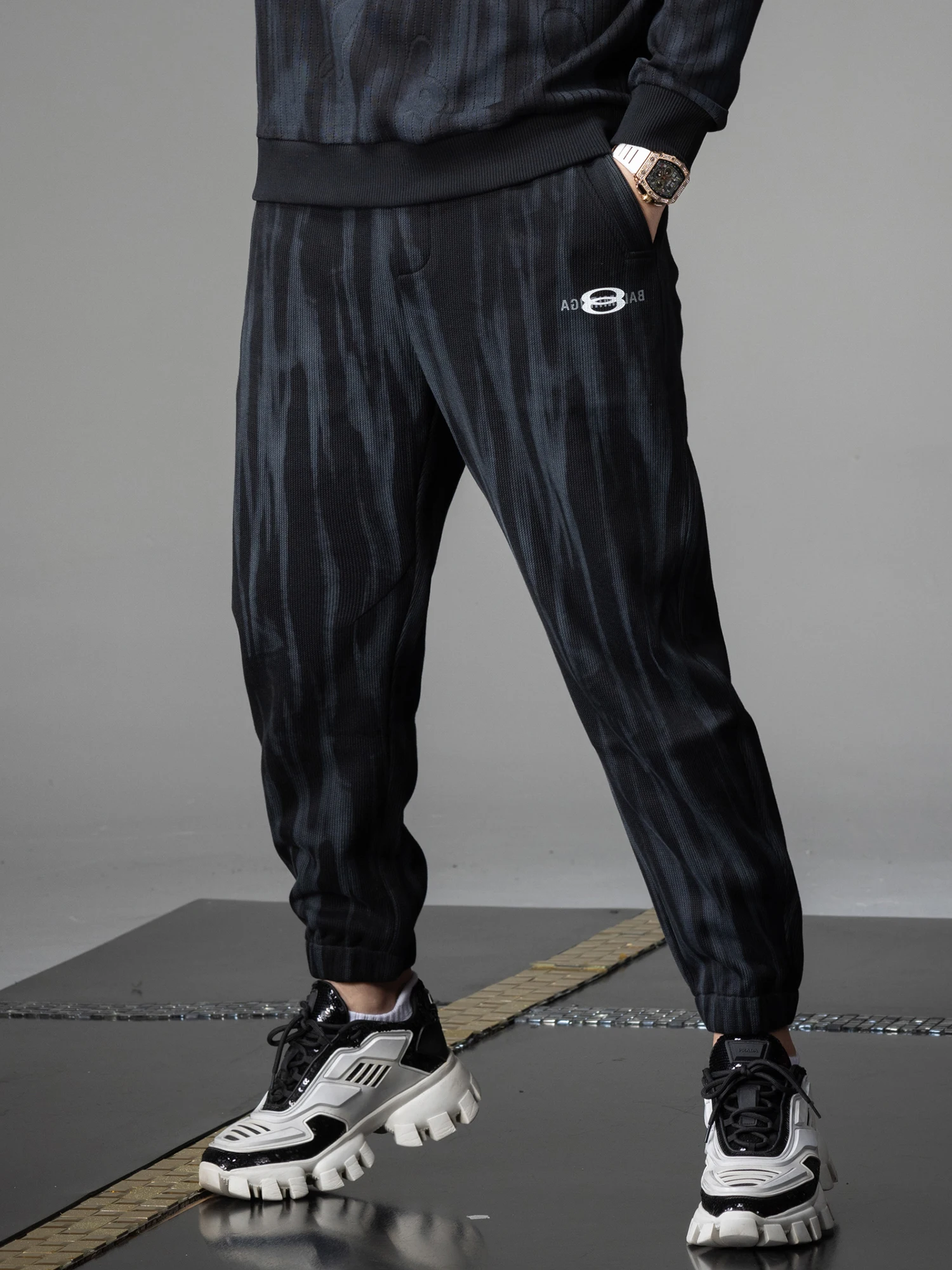 

Men's Casual Sports Pants Autumn Winter New Sle Faion Brand High End Cuffed Long Trousers k Pattern Comfortable Fit