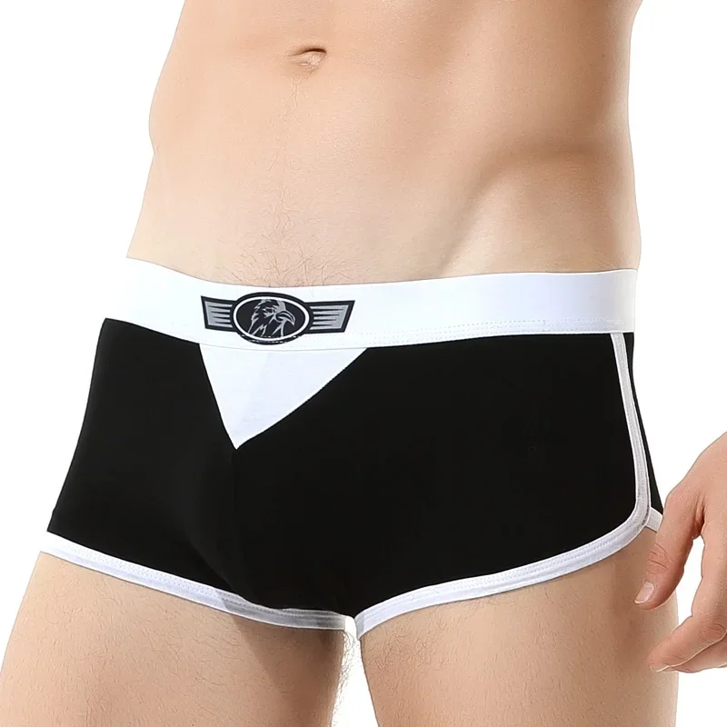 

1pc Men's cotton underwear men's summer thin boxers short shorts mid waist youth trend comfortable boxers