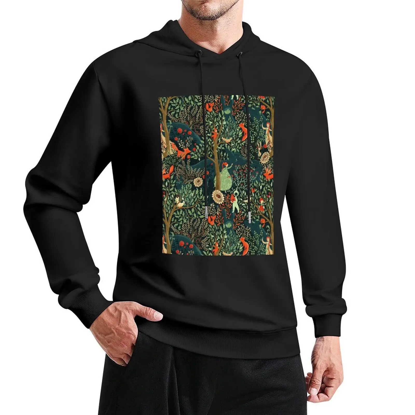 Whimsical Wonderland Pullover Hoodie japanese style graphic t shirts men men's coat mens hoodie