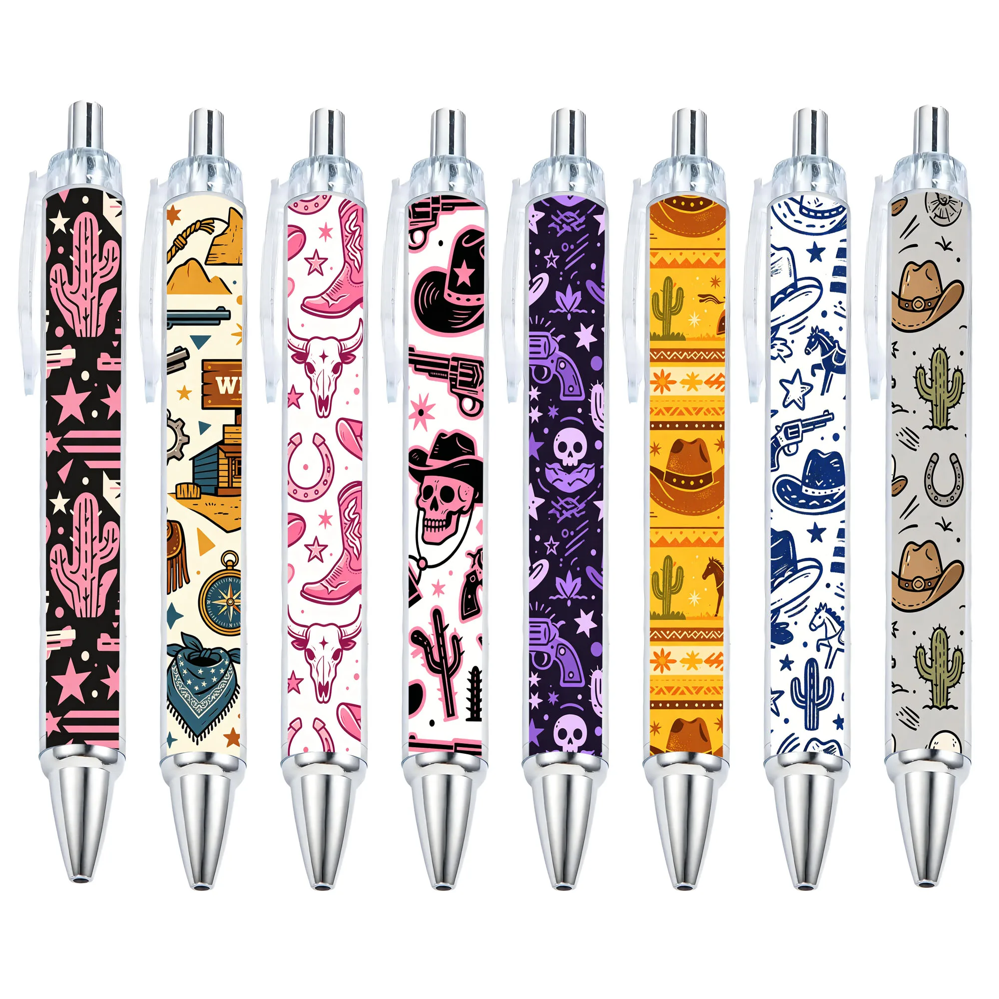 

16pcs Creative Western Cowboy Theme Ball Pen Cowboy Series Special Press Gift Pen