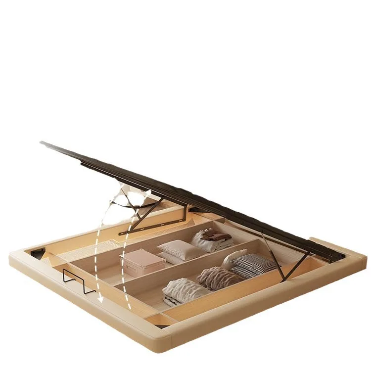 

No bedside suspension box modern simple small apartment storage wabi-sabi cream wind bed