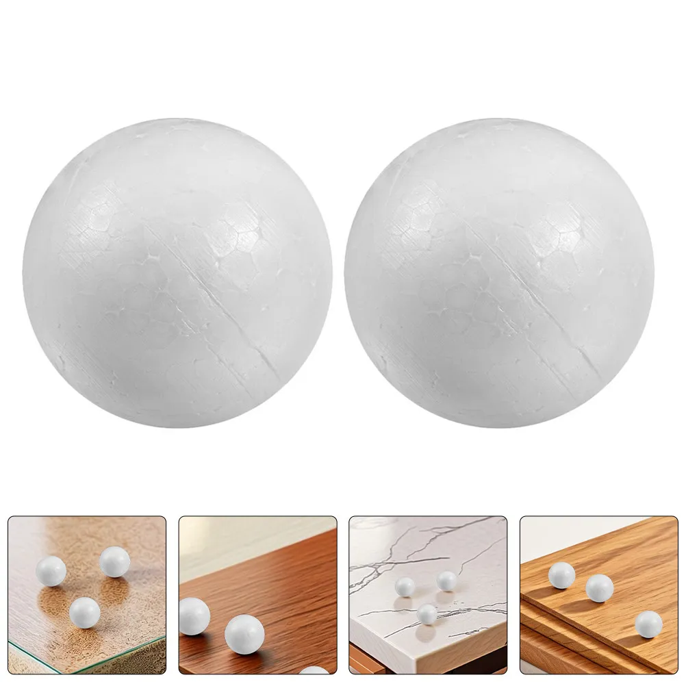 

50Pcs White Craft Foam Solid Balls Polystyrene Foam Balls for DIY Wedding Party School Art Decoration Foams Sphere Ball
