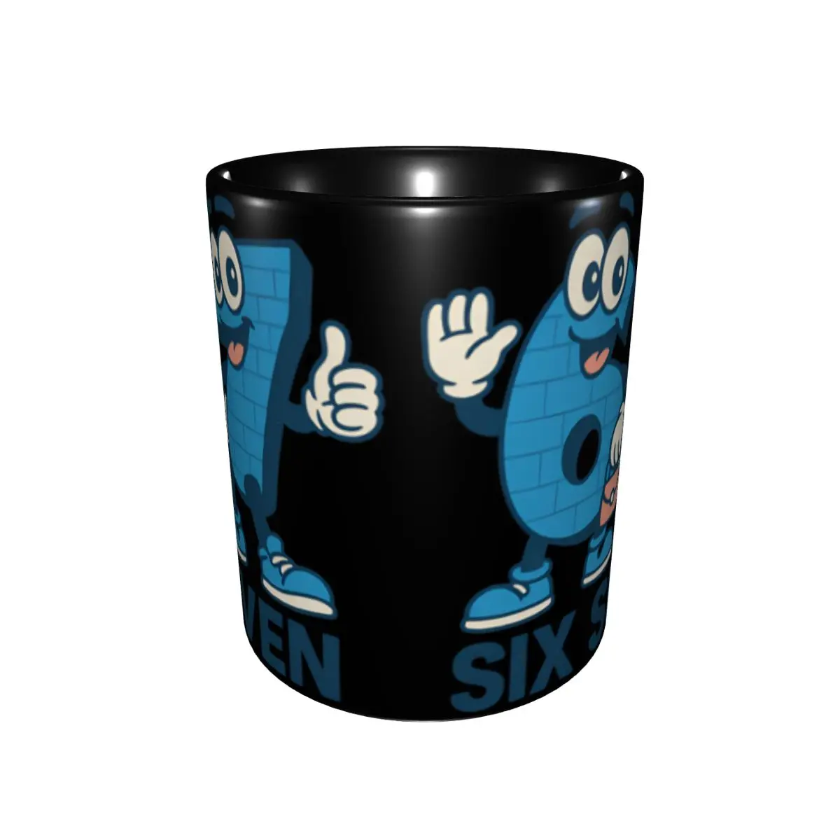Fun Santa 67 Christmas 6 7 Meme Gen Alpha Meme Six Seve Tea Cup Party Mug