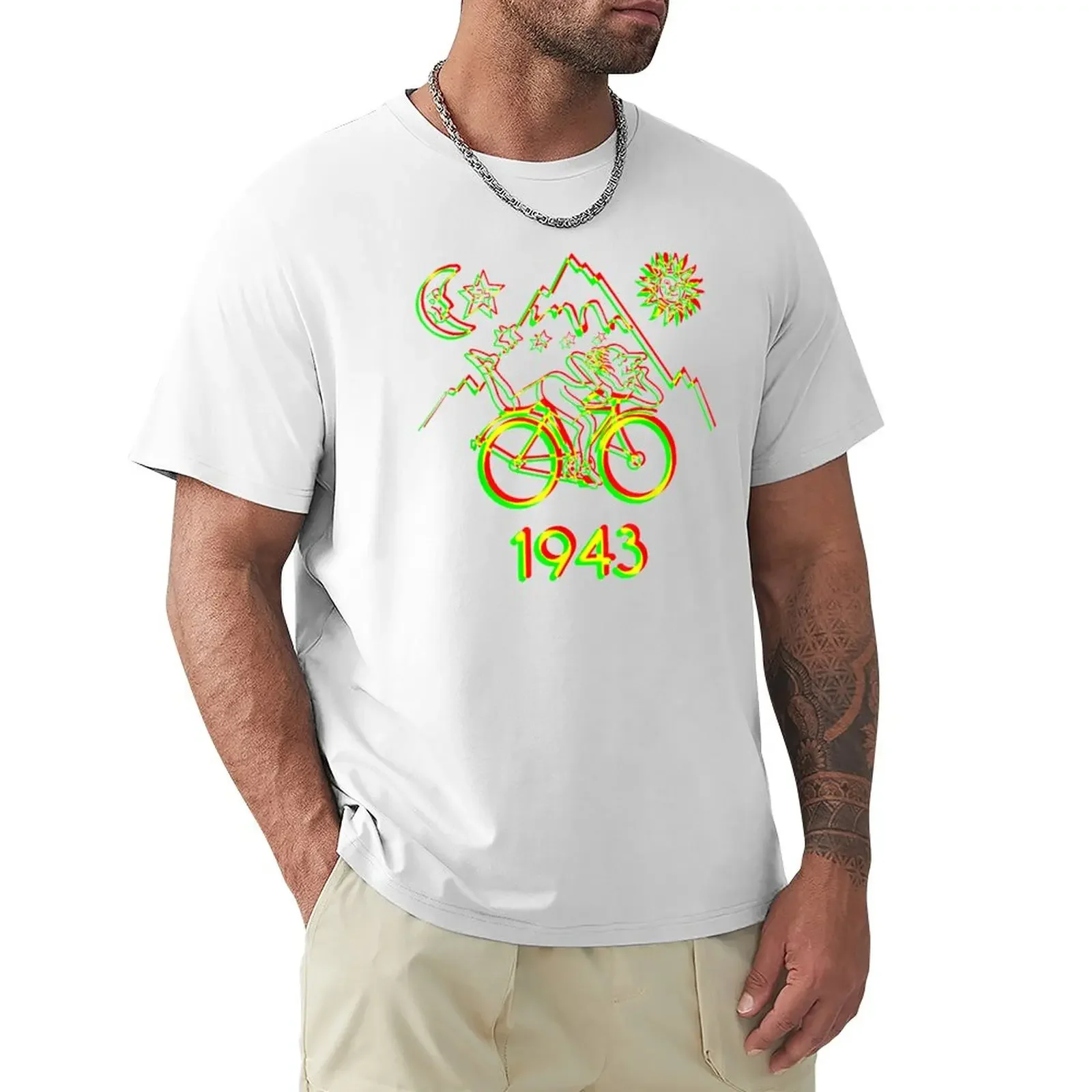 

Bicycle Day 1943 LSD Acid Hofmann Trip T-Shirt quick-drying oversized men t shirt