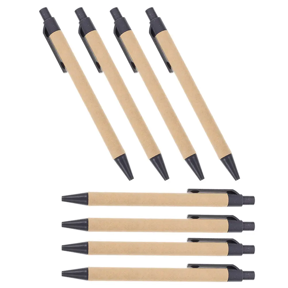 

Набор из 8 выдвижных шариковых ручек: креативный дизайн, портативные, эргономичные, для школы, офиса, повседневного использования, оптом для классов