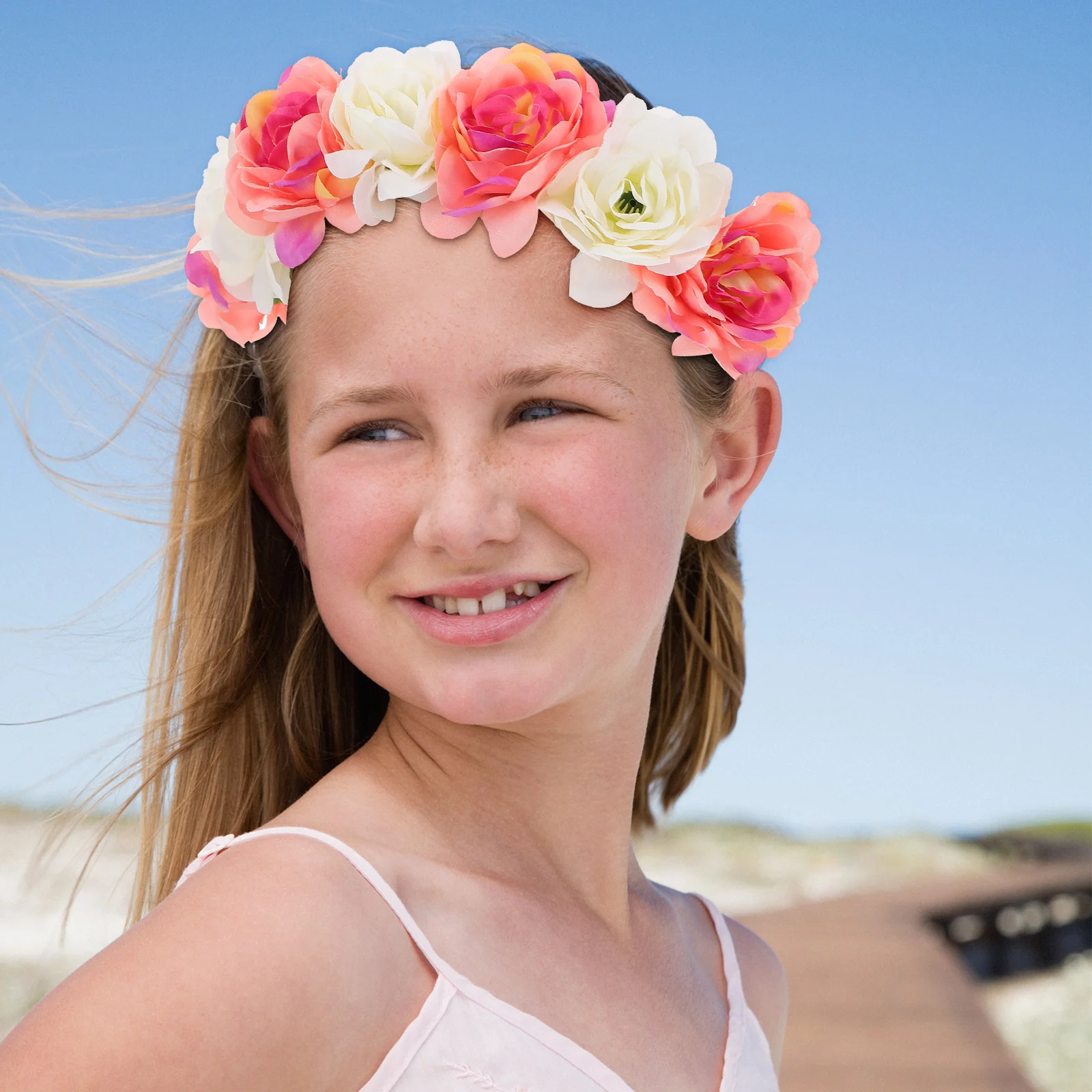 

5Pcs Simulation Rose Flower Headbands Party Hair Decor Lovely Headdress Photo Props Hair Accessories Cosplay