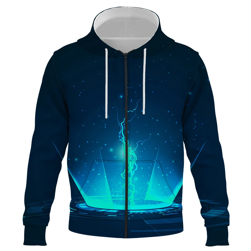 

Scientific Style 3D Print Oversized zipper Hoodies Men Holiday High-tech Autumn Sweatshirt Male Clothes XXS-7XL mens clothing