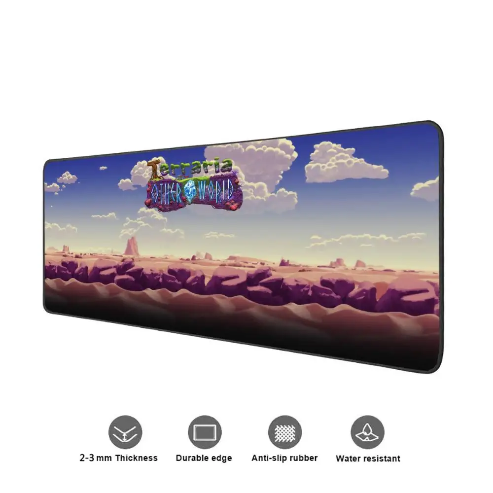 T-Terraria Mouse Pad Gaming 900×400 Mousepad Gamer Xxl Mouse Mat Offices Accessories Keyboard Long Pad Computer Desk Mat