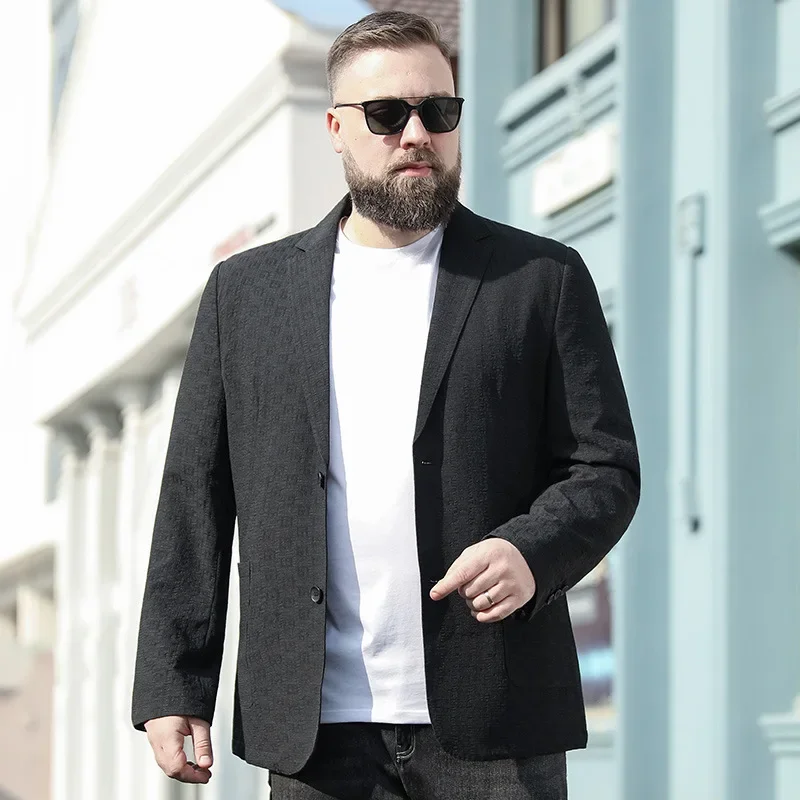 New Arrival Fashion Oversized Men's Business Casual Jacket, Spring Defecation Suit, Suepr Large Plus Size L-4XL5XL6XL7XL8XL9XL