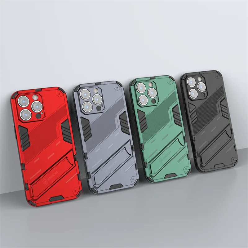 For iphone 14 Pro Max Case For iphone 14 Pro Max Cover Funda Coque Armor Shockproof Holder Stand PC Case For iphone 14 Pro Max