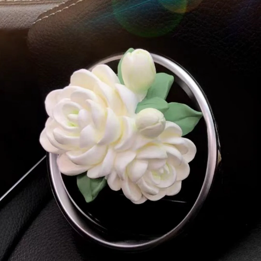 Flower Aromatherapy Gypsum Silicone Mold Handmade Creative Plaster Crafts Car Decoration Epoxy Resin Moulds