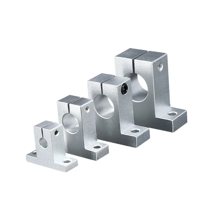 Aluminum Linear Shaft SK Vertical Support Bracket for CNC 3D Printer Compatible with SK8 SK10 SK12 SK16 SK20 Linear Bearing Hold