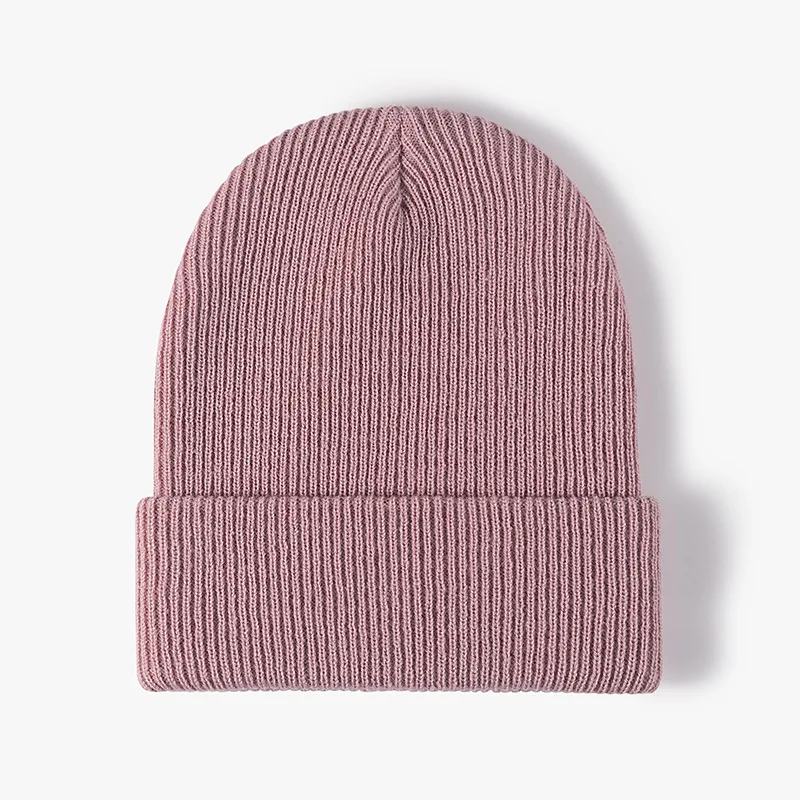 Women Men Solid Color Beanie Hat Lady Male Knitted Boy Girls Cap Hat For Women Men