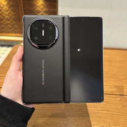 For Huawei Mate X6 X5 X3 Case Luxury High Quality Plating Matte Leather Folding Hinge Shockproof Protection Hard Cover Accessory