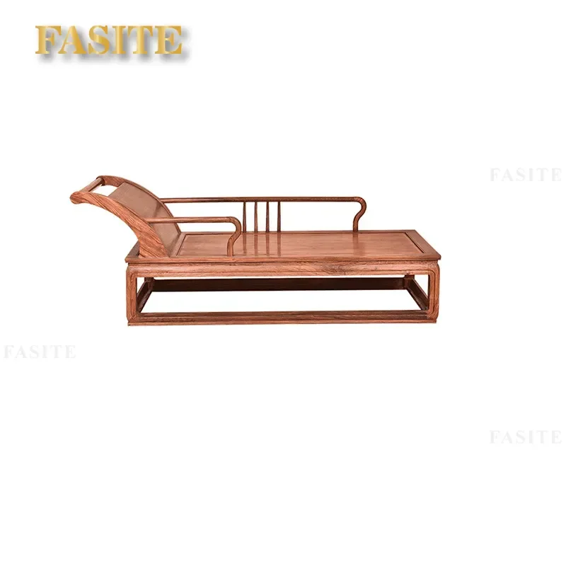 For Hedgehog Red Sandalwood Furniture Solid Wood Rosewood Beauty Concubine Bed Couch Sofa Chair Living Room