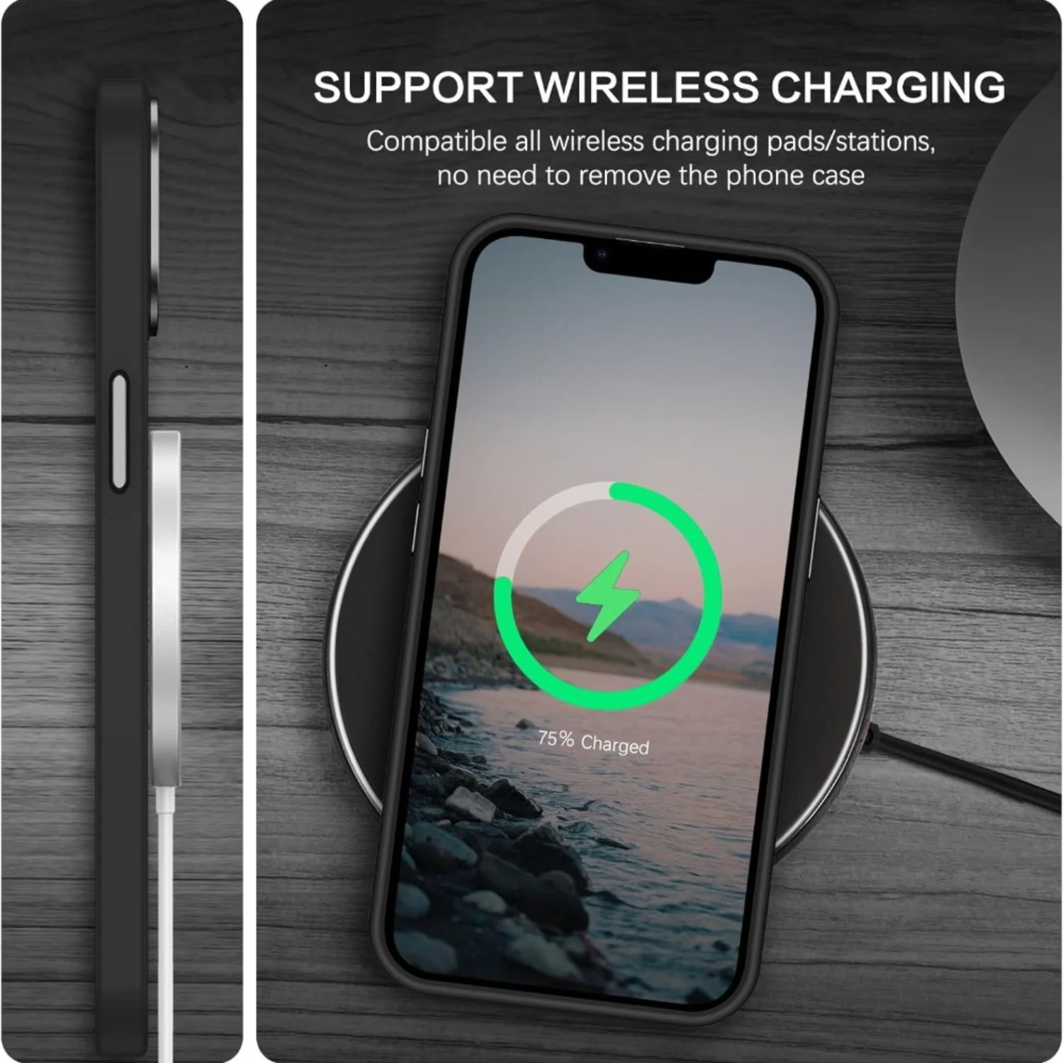 Compatible with  15 Plus Case, Translucent Matte Slim Shockproof  Phone case [Compatible with ] Women Men Girl Boy Protective Co image 5