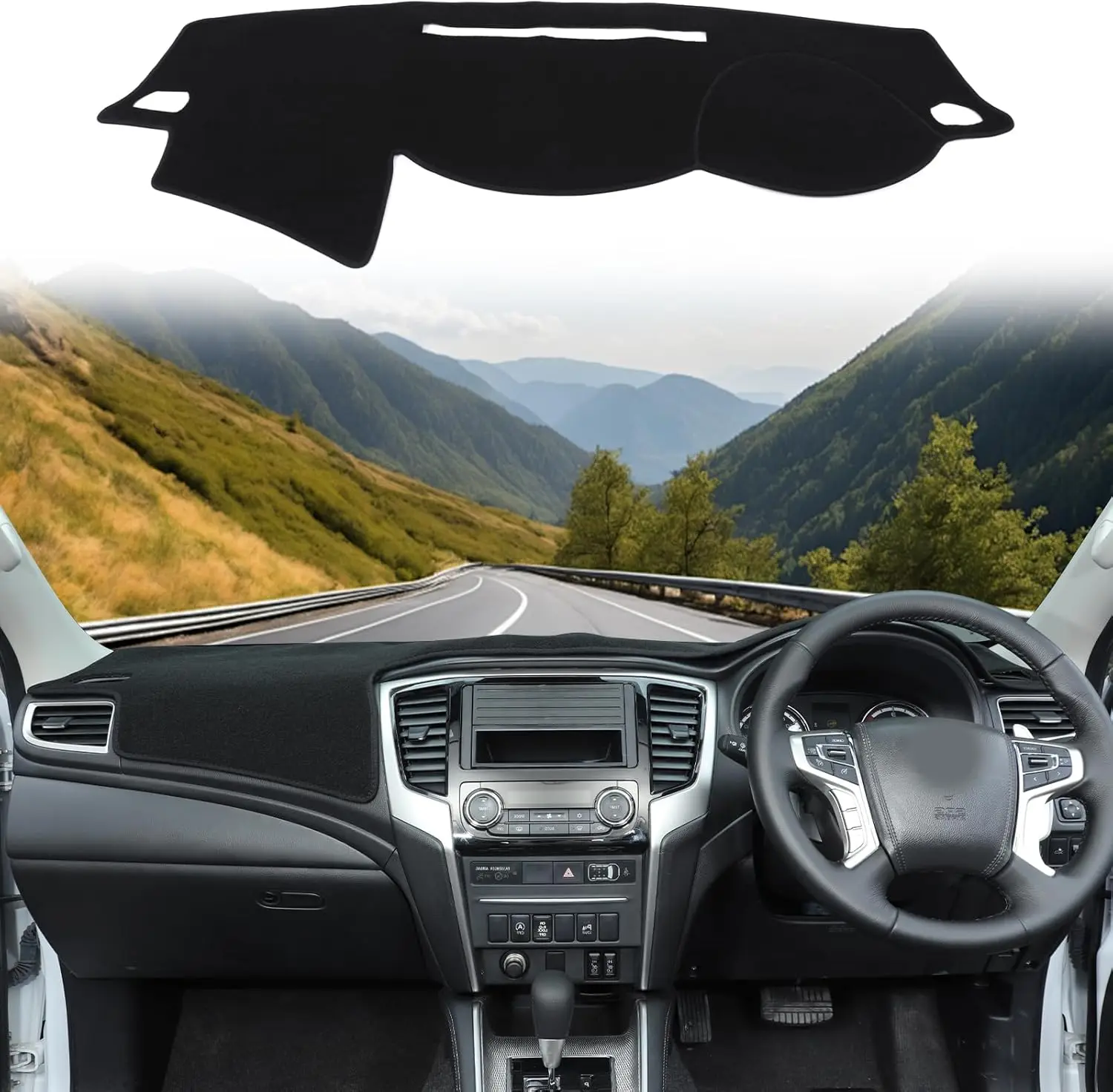 

Fit For Mitsubishi Triton L200 MQ MR 2015-2022 DashMat Sunshade Car Dashmat Dashboard Cover Pad Protective Carpet Accessories
