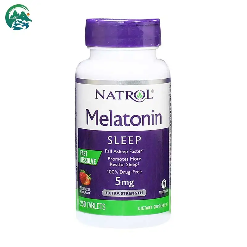 

Melatonin, Time Release, Extra Strength, 5mg,250 Tablets, Pineal Gland Strawberry Flavor, Fall Asleep Faster, Stay Asleep Longer