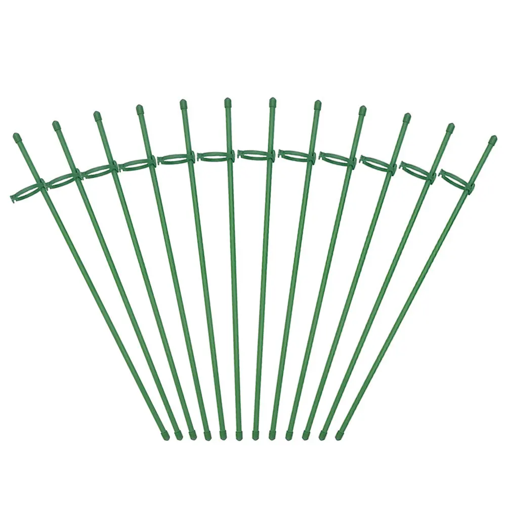 

12 set Plant Support Stakes 12 Sets Durable Garden Plant Support For Climbing Flowers Potted Plants Single Stem Stake Gardening