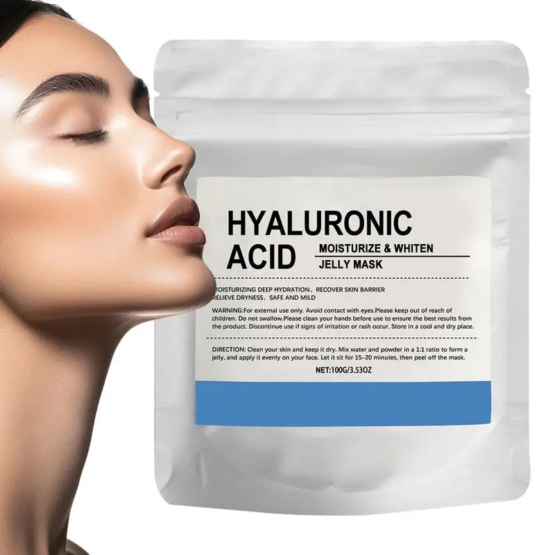 Hyaluronic Acid Powder Cosmetic Grade Serums Powder Pure Fine Ingredient Hydrating Nutrition Supplement Water Soluble Skin Care
