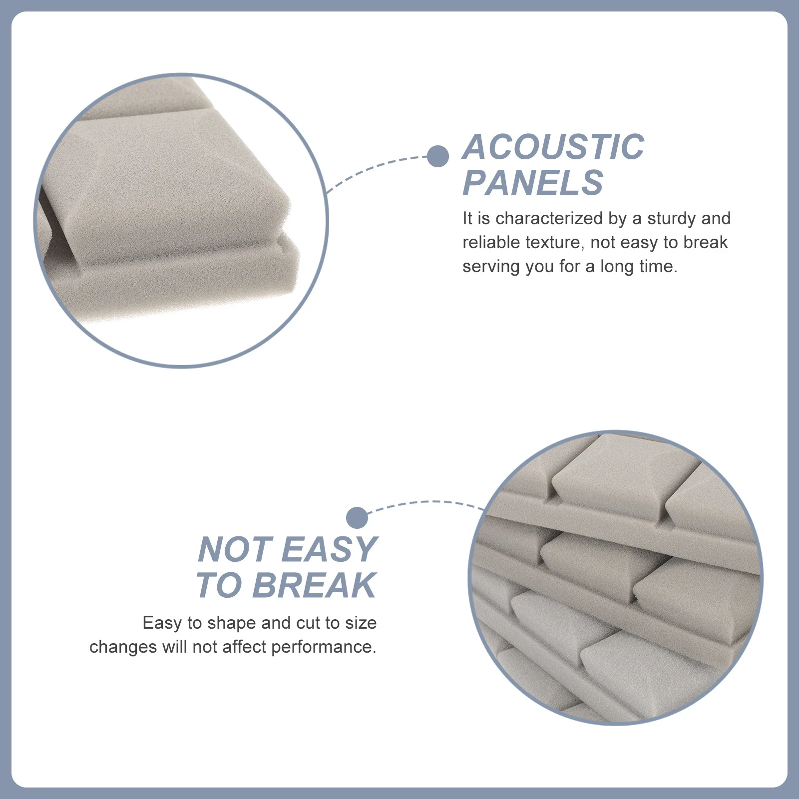 

4pcs High Density Foam Sound Proof Panel Sound Insulation Acoustic Panels For Studio Office Noise Reducing Wall