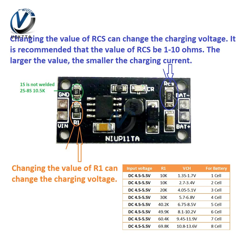 1-8S NiMH NiCd Battery Special Charger Module 1.2V 2.4V 3.6V 4.8V 6V 7.2V 8.4V 9.6V USB Power Supply Short Circuit Protection