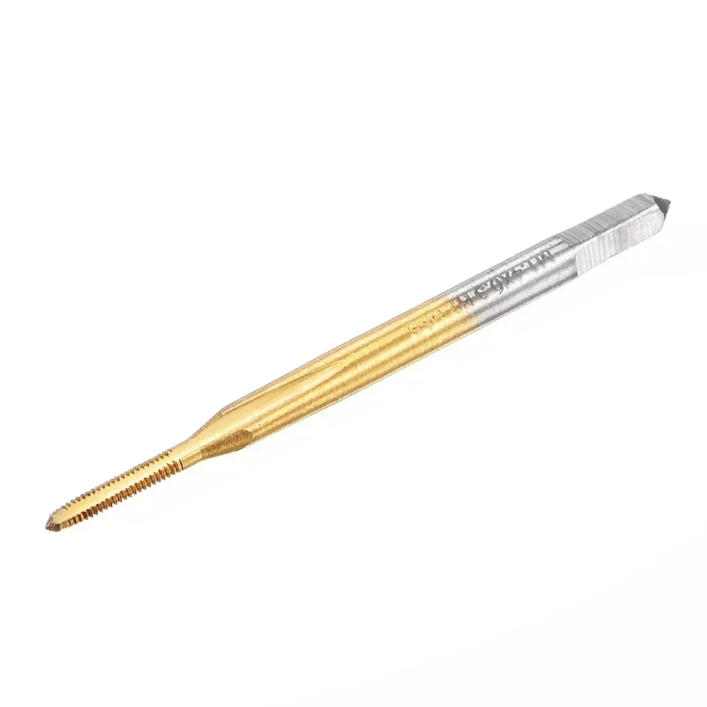 

1pcs 40mm M1.4x0.3 Cobalt High Speed Steel Coated Straight Flute Thread Tap For Hand Tools Accessories