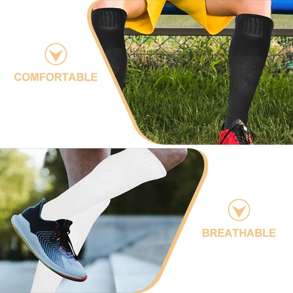 

2Pairs Kids Soccer Socks Comfortable Breathable Sports Stocking Calf Elastic for Football Baseball Running Soccer Socks
