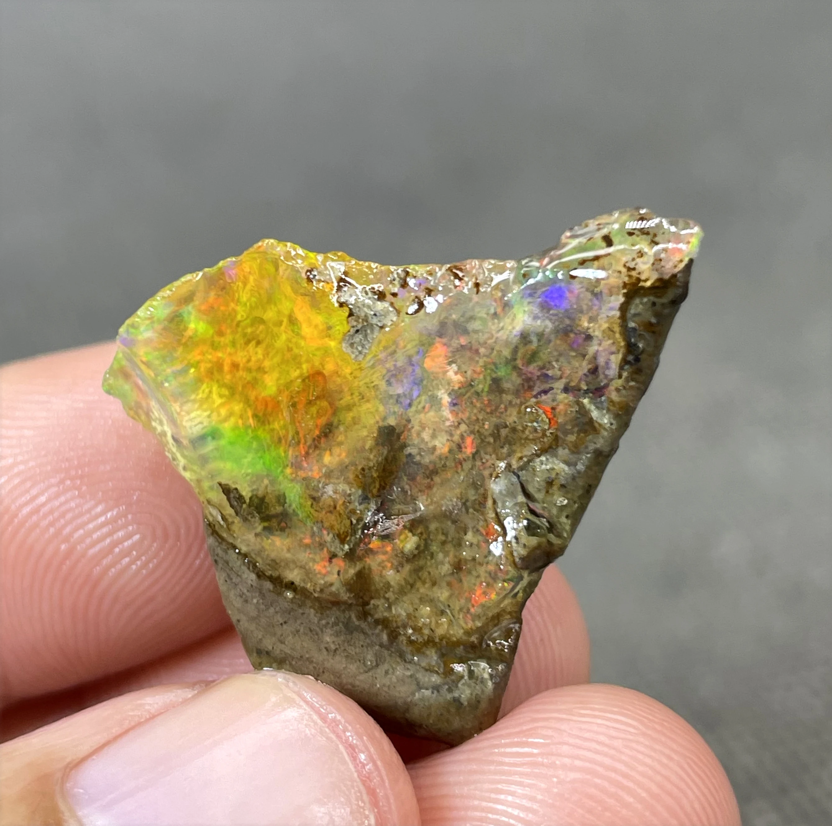 

BEST COLOR! 4.7g natural rare color Ethiopia water Opal gem mineral specimen stones and crystals healing crystals quartz