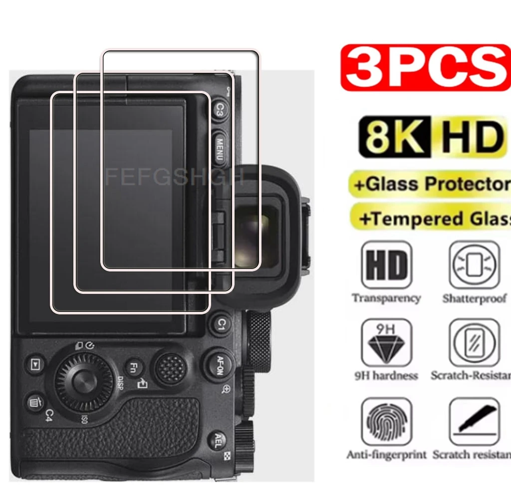 Protecteur d'écran LCD pour appareil photo Sony NEX-6 7 A92 A7R4 A7R5 A7S3 A9 A93 FX30 FX6 FX3 RX1 RX1R RX1RM2, 3 pièces, Film en verre trempé HD
