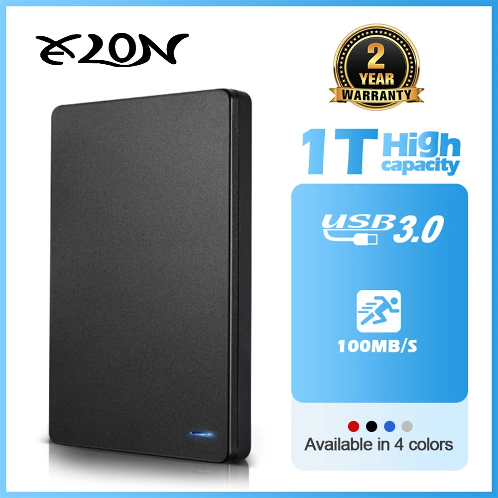 Przenośny zewnętrzny dysk twardy HD USB3.0 Szybki zewnętrzny dysk twardy Metal 1TB 500GB Decives do laptopa MacBook PS4 PS5