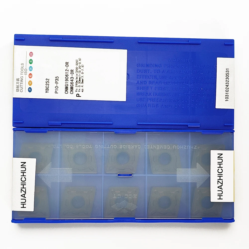 

HUAZHICHUN CNMG190612-DR YBC252 Carbide Inserts Milling Cutter Tool
