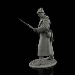 75MM resin figure unpainted model kit, military subject matter, Russian infantry, unassembled and unpainted GK,1141R