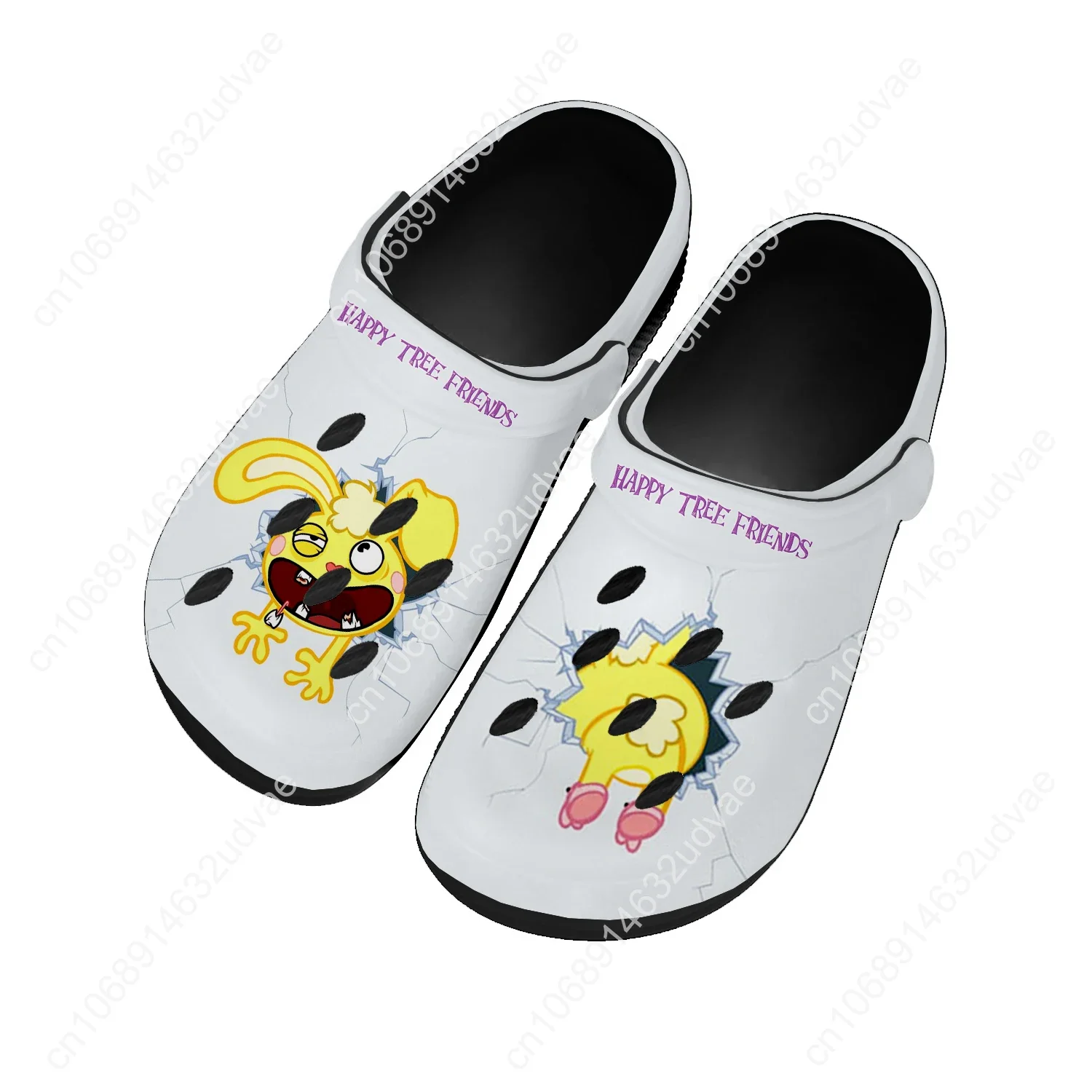 Happy Tree Friends Water Shoe Mens Women High Quality Fashion Home Garden Clogs Customizd Sandals Beach Breathable Hole Slippers