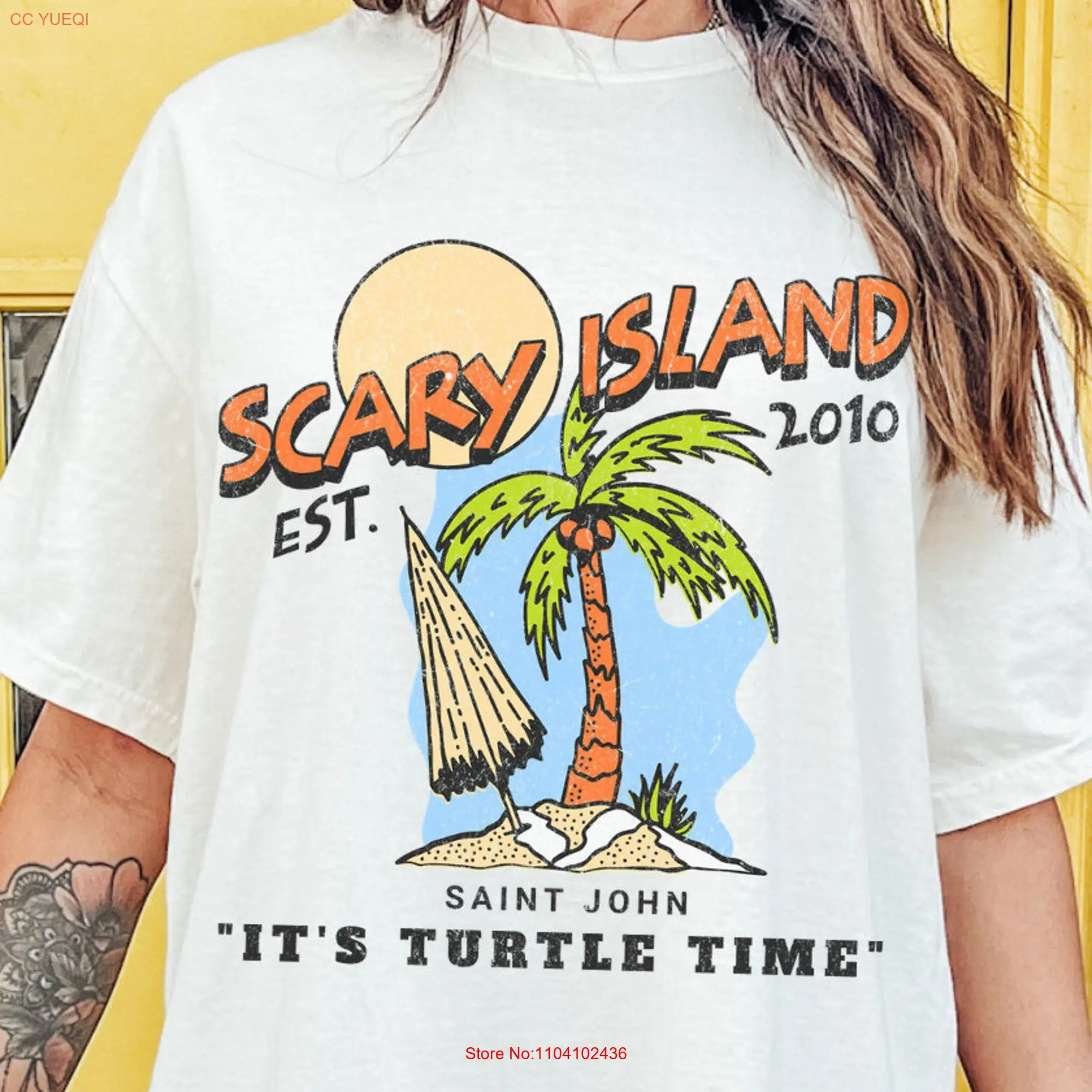 Scary Island Real Housewives of New York Garment Dyed T shirt Bravo TV Merch RHONY Countess Luann Sonja Morgan Ramona Dorinda