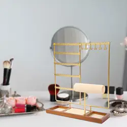 Jewelry Display Rack Wood Tray Display Rings Jewelry Holder for Live Broadcast Dresser Photography Jewelry Props Shopping Mall