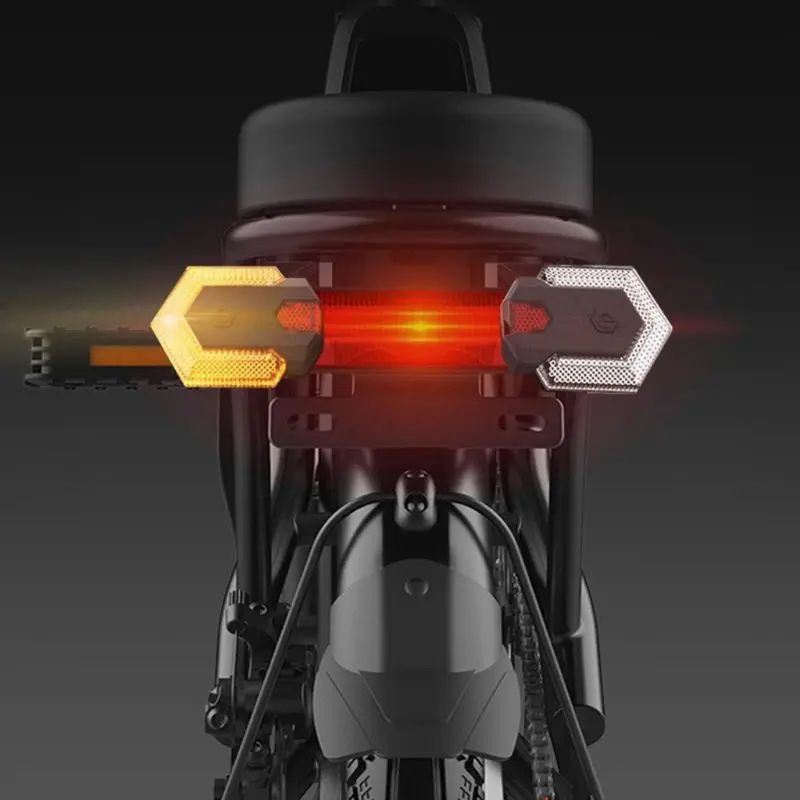 for Smart Bike Taillight with Turn Signals Light Bicycle Front Rear Light Wireless Remote Control LED Safety Warning Lig