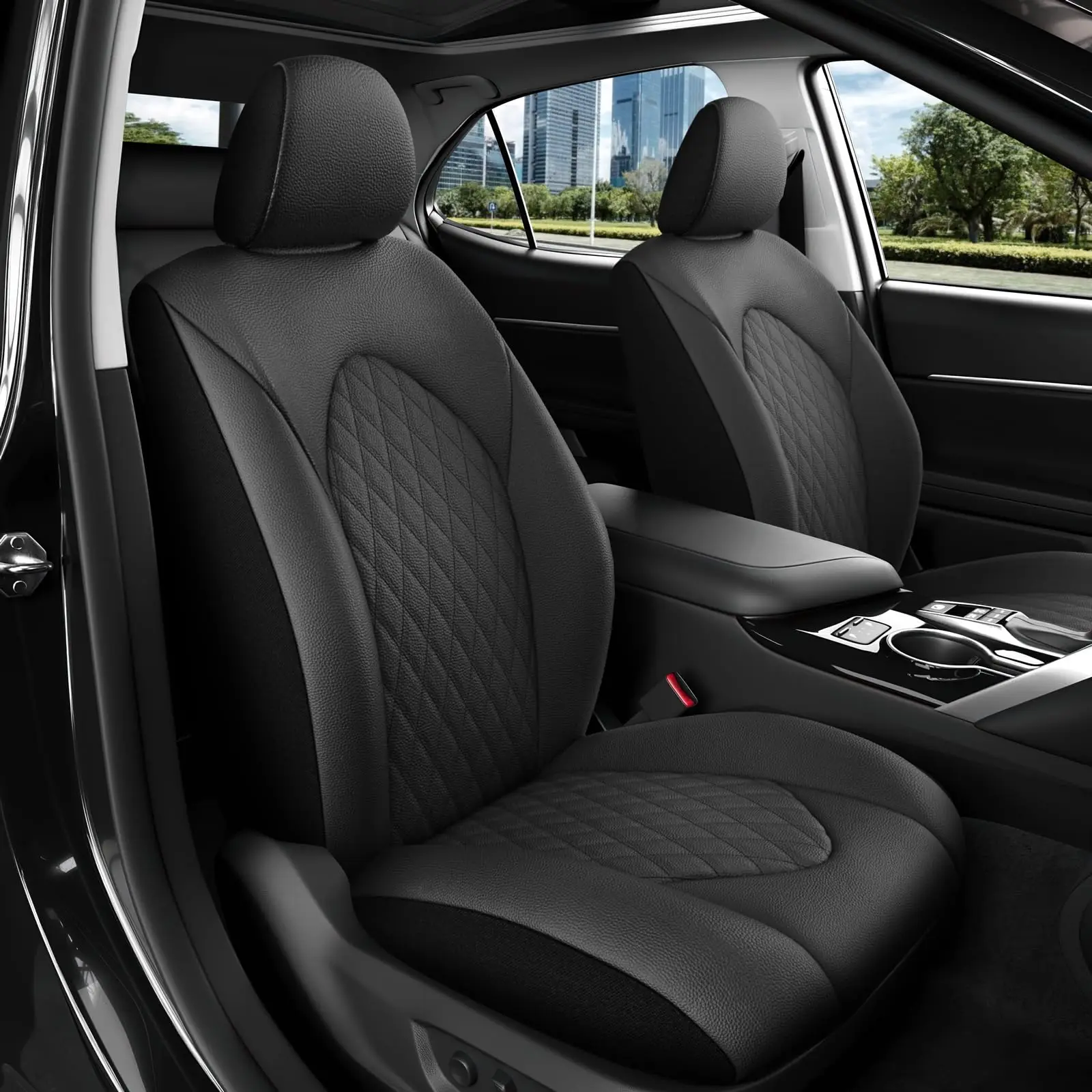 

Fit 2 Pack Front Car Seat Covers Fit for Toyota Camry 2018 2019 2020 2021 2022 2023 2024 LE,SE,SE Nightshade,2025 Camry LE/SE