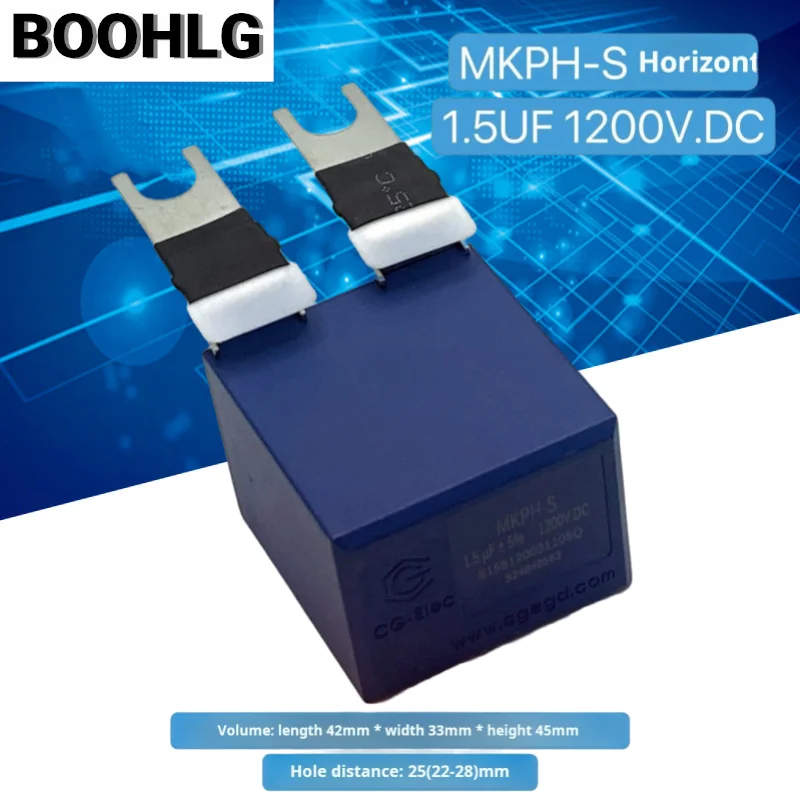 1PCS MKPH-S 1.5UF 2UF 1200V.DC IGBT Inductive-free Absorption Protection Film Capacitor