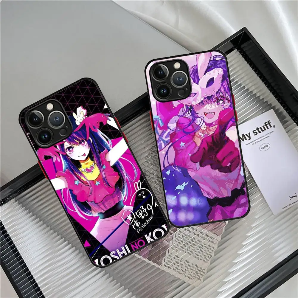 

Hoshino Ai Phone Case For iPhone 15 Pro Max 14 13 12 11 X XR XS XSMAX 8 7 Plus Skin Feel Scrub case