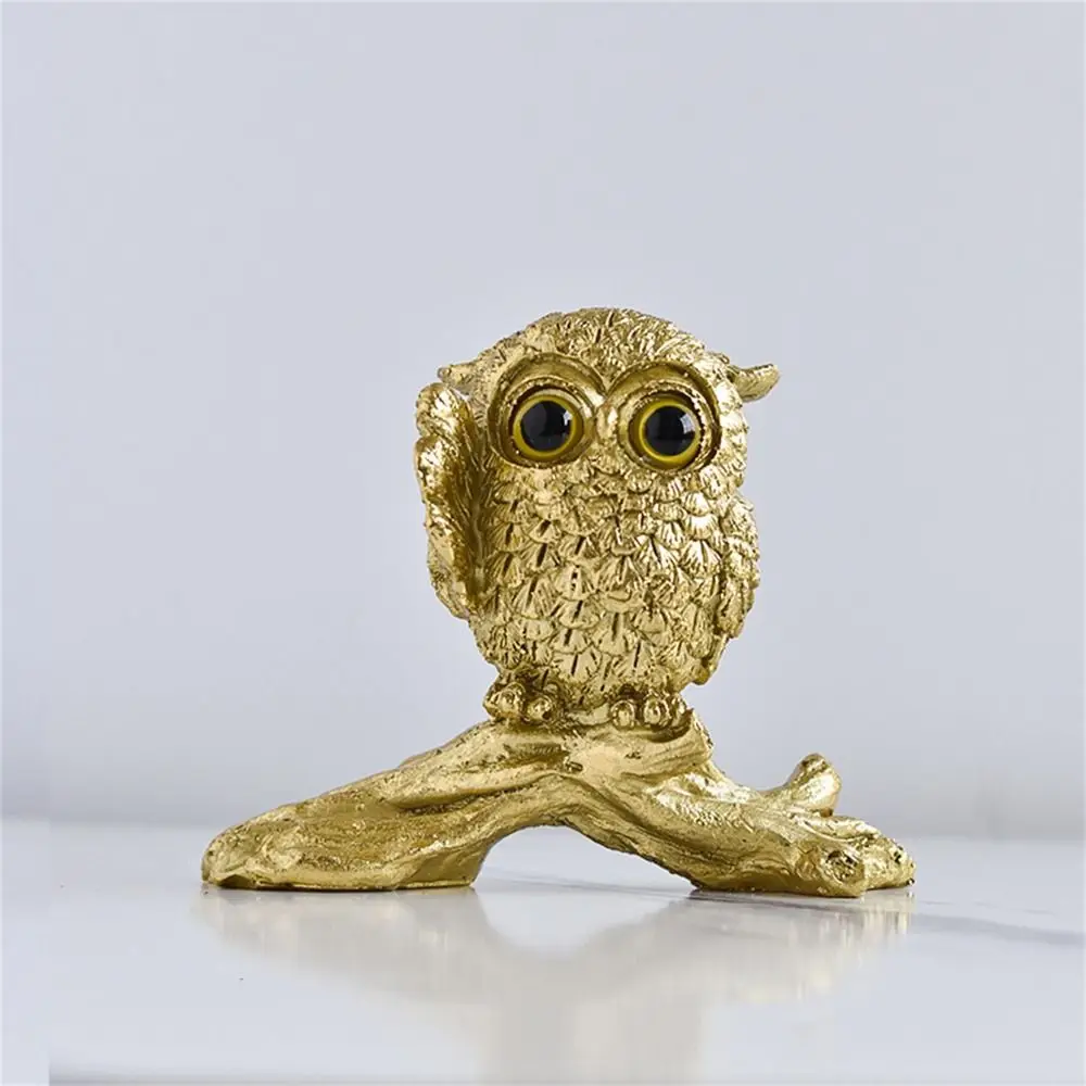 Desktop Decoration Resin Owl Ornament Creative Simulated Animal Statue Vivid Waterproof Miniature Figurine Sculpture Cabinet