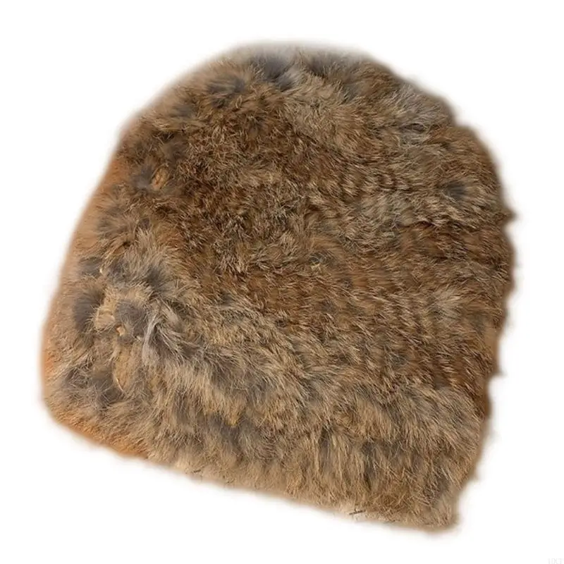 قبعة فراء الأرنب العصرية قبعة كاجوال دافئة كلاسيكية من القطيفة للاستخدام الخارجي للأذن للحماية