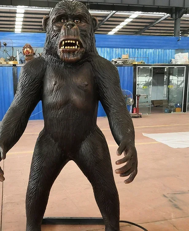 Outdoor Life Size Animatronic Monkey Statue for Sale